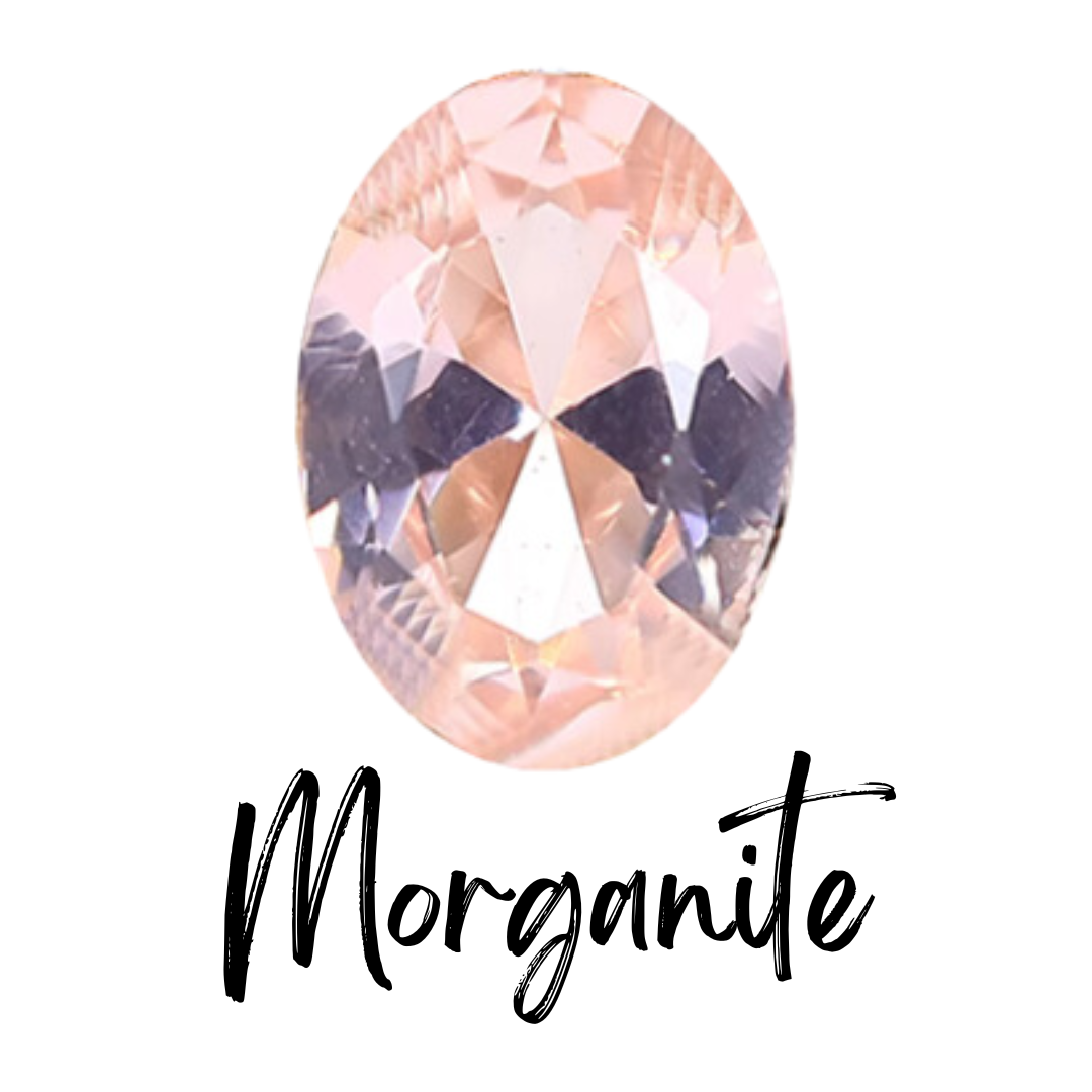 Morganite, Aquamarine, or Tanzanite Trilogy Ring