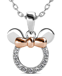 Disney Minnie Mouse Earrings & Pendant Gift SetFire & Ice MoissaniteFire & Ice Moissanite